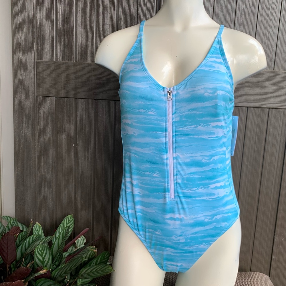 NWT Hurley one piece zipper swimsuit